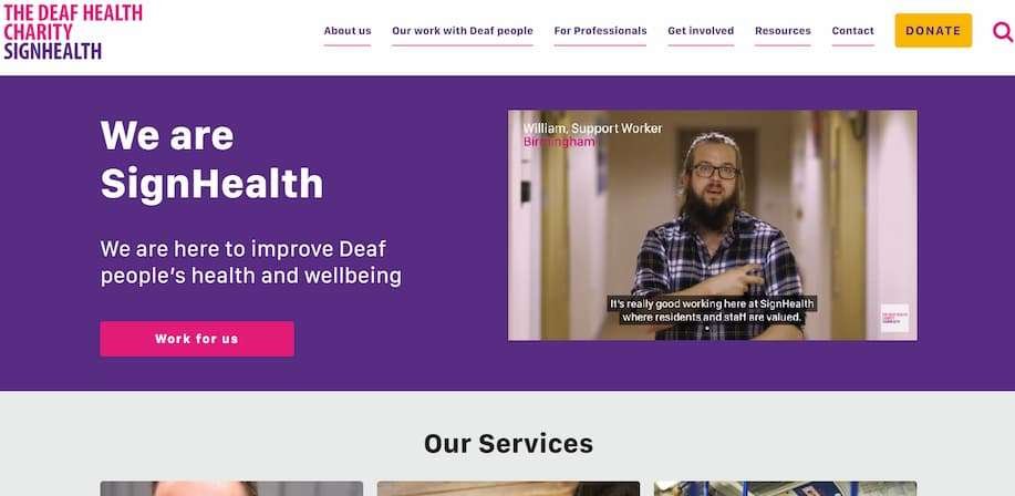 sign health homepage